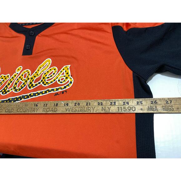 Baltimore Orioles Authentic Majestic Jersey Cool Base 2XL Orange Black - Picture 4 of 8